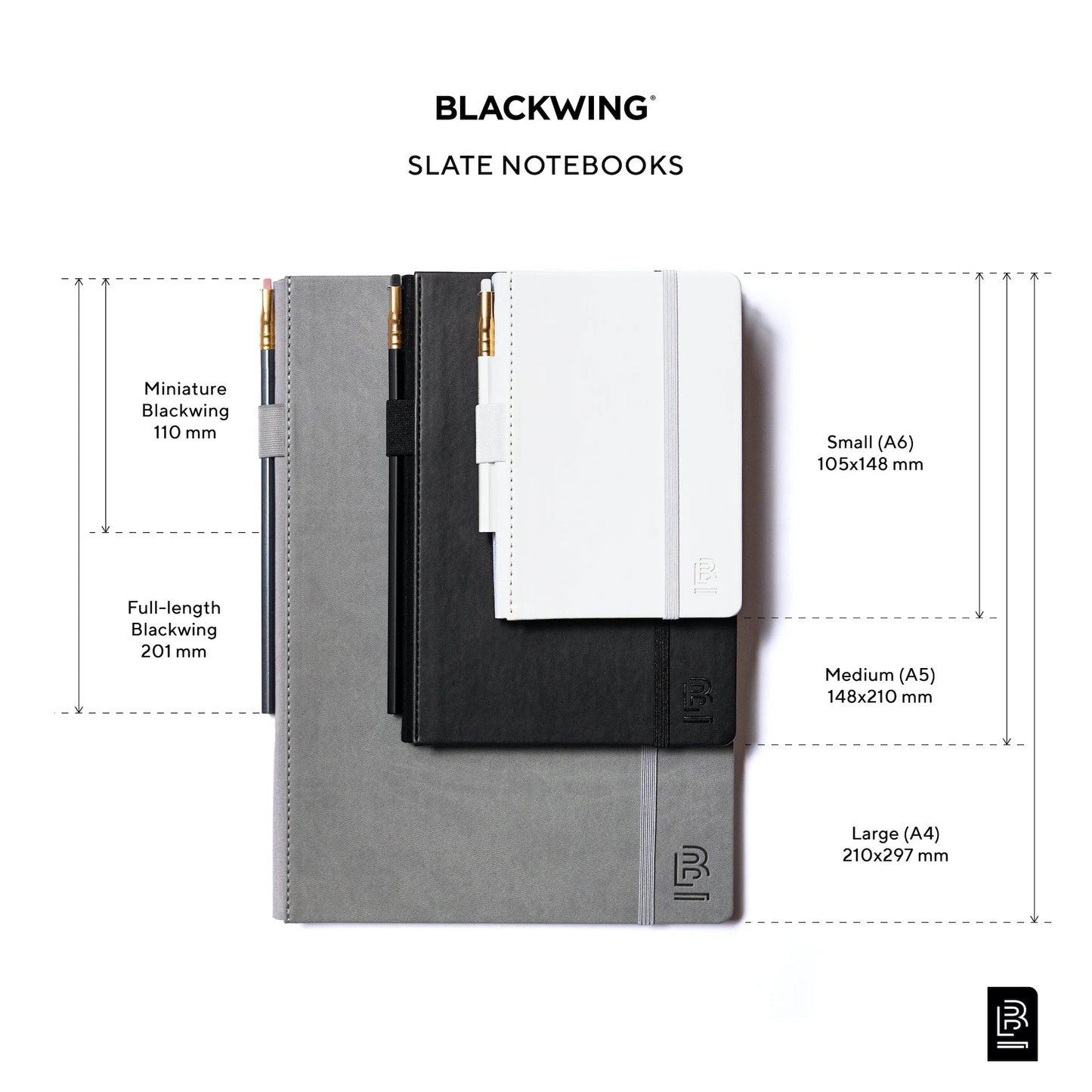 Blackwing Volume A6 Small Slate Black Notebook - Ruled
