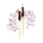 Tom's Studio Bloom Calligraphy Pen - Mulberry (Straight)