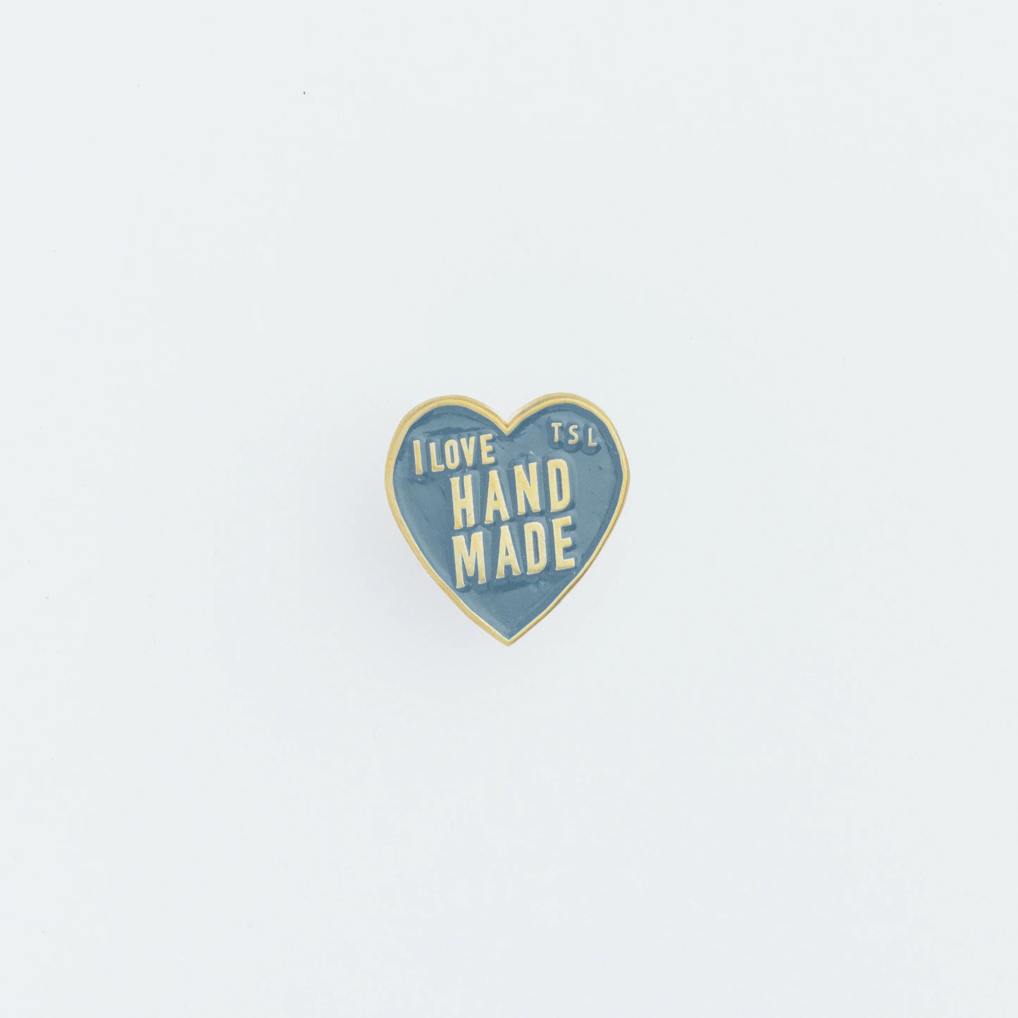The Superior Labor Heart Logo Pin - Blue Gray