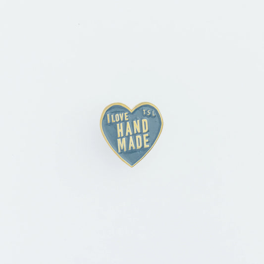 The Superior Labor Heart Logo Pin - Blue Gray