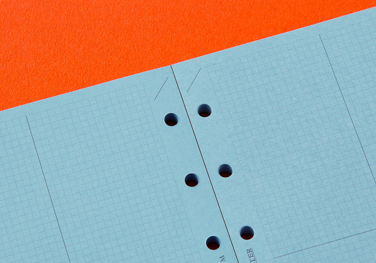 PLOTTER Refill Blue Paper 2mm Grid Quadrant Graph (80 sheets) - Mini Size
