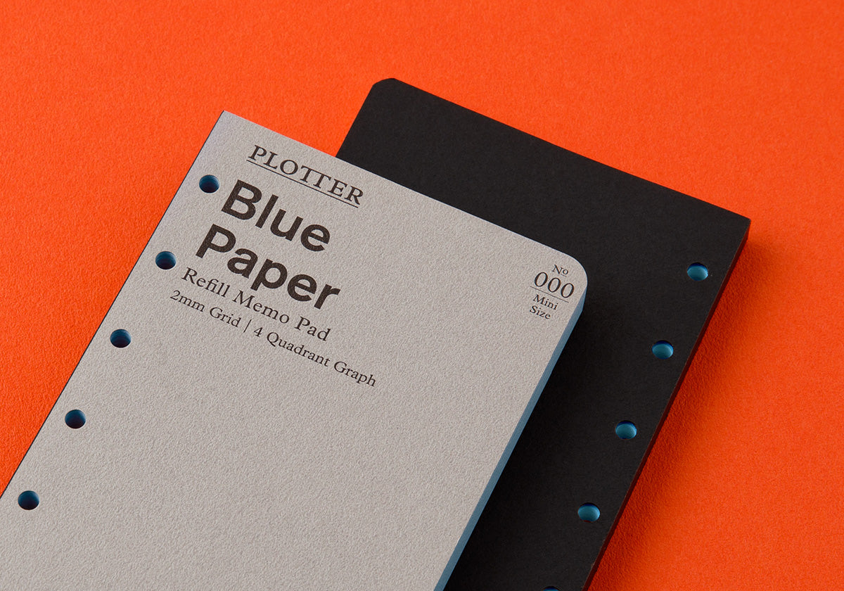PLOTTER Refill Blue Paper 2mm Grid Quadrant Graph (80 sheets) - Mini Size