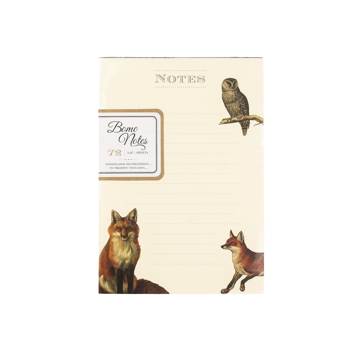 Bomo Art Bomo Notes - Fox & Owl
