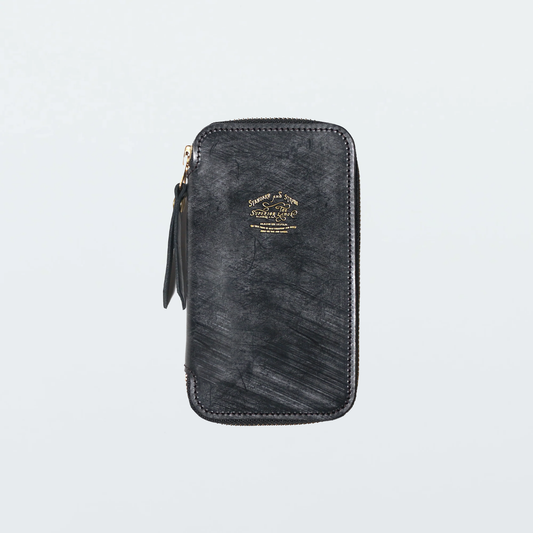 The Superior Labor Bridle Leather Zip Pen Case - Black