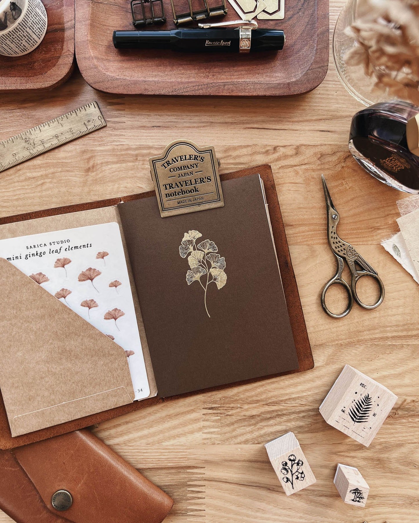 Sarica Studio Passport TN Notebook - Ginkgo