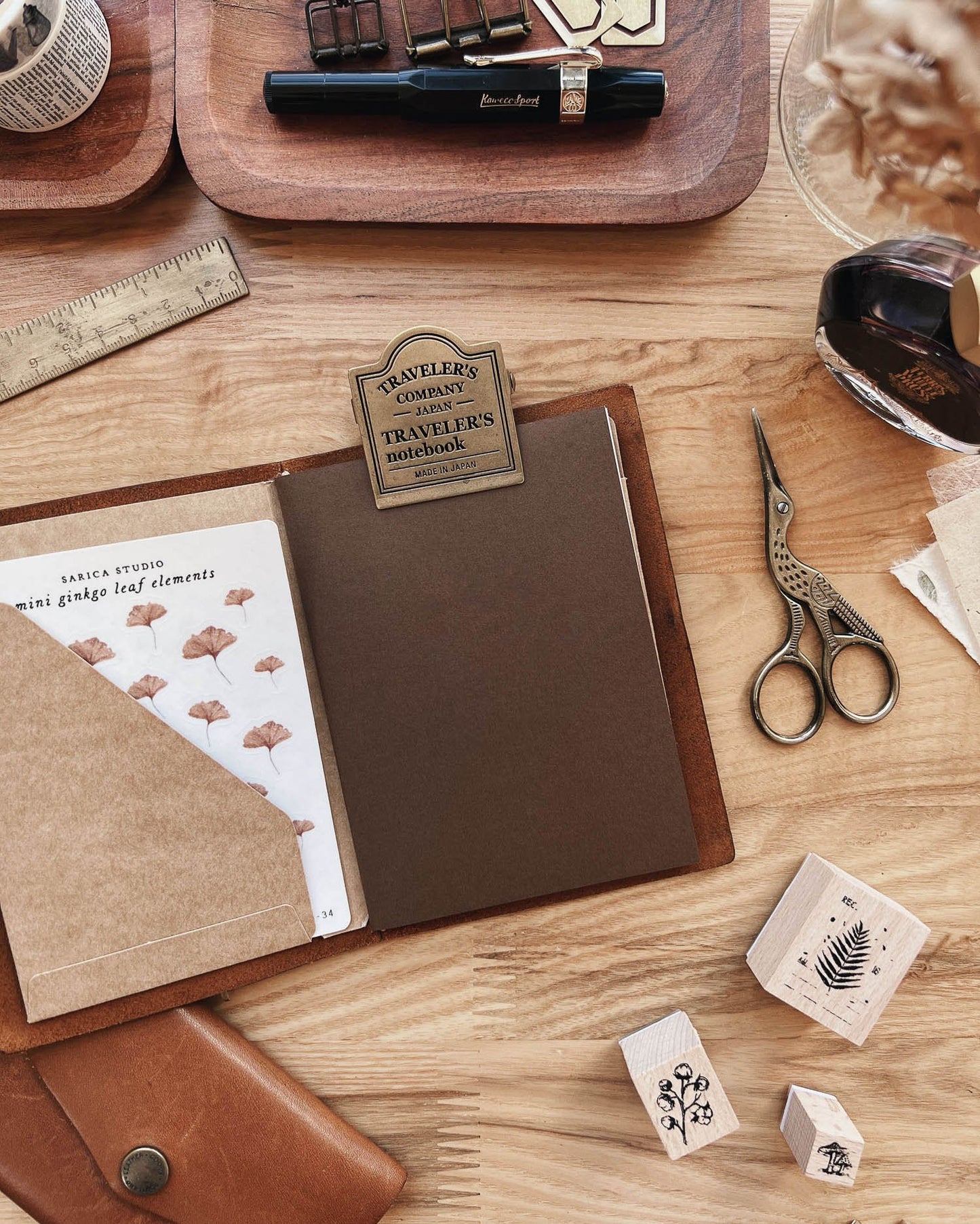 Sarica Studio Passport TN Notebook - Chestnut Brown