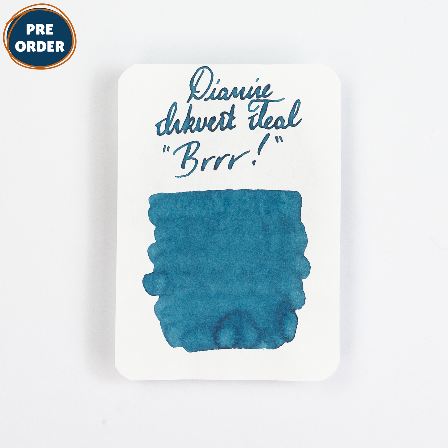 Diamine Brrr! (50ml) Bottled Ink (Pigment Shimmer) - Teal Edition