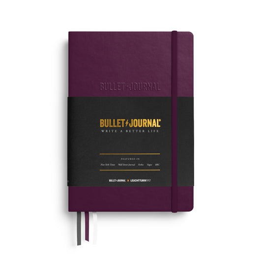 Leuchtturm1917 Bullet Journal Edition 2 A5 Hardcover Dotted Notebook - Purple