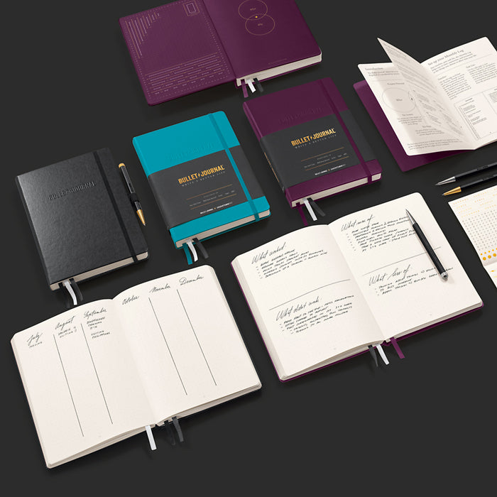 Leuchtturm1917 Bullet Journal Edition 2 A5 Hardcover Dotted Notebook - Purple