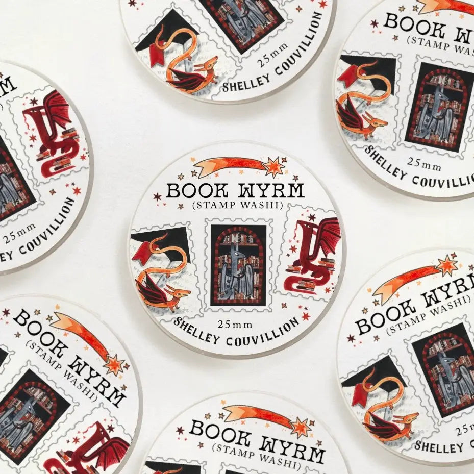 Shelly Couvillion Stamp Washi Tape - Book Wyrnn