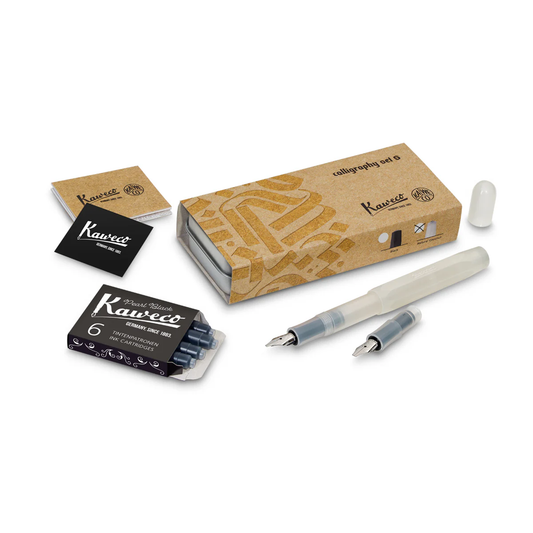 Kaweco Sport Calligraphy Set with Tin Box - Coconut