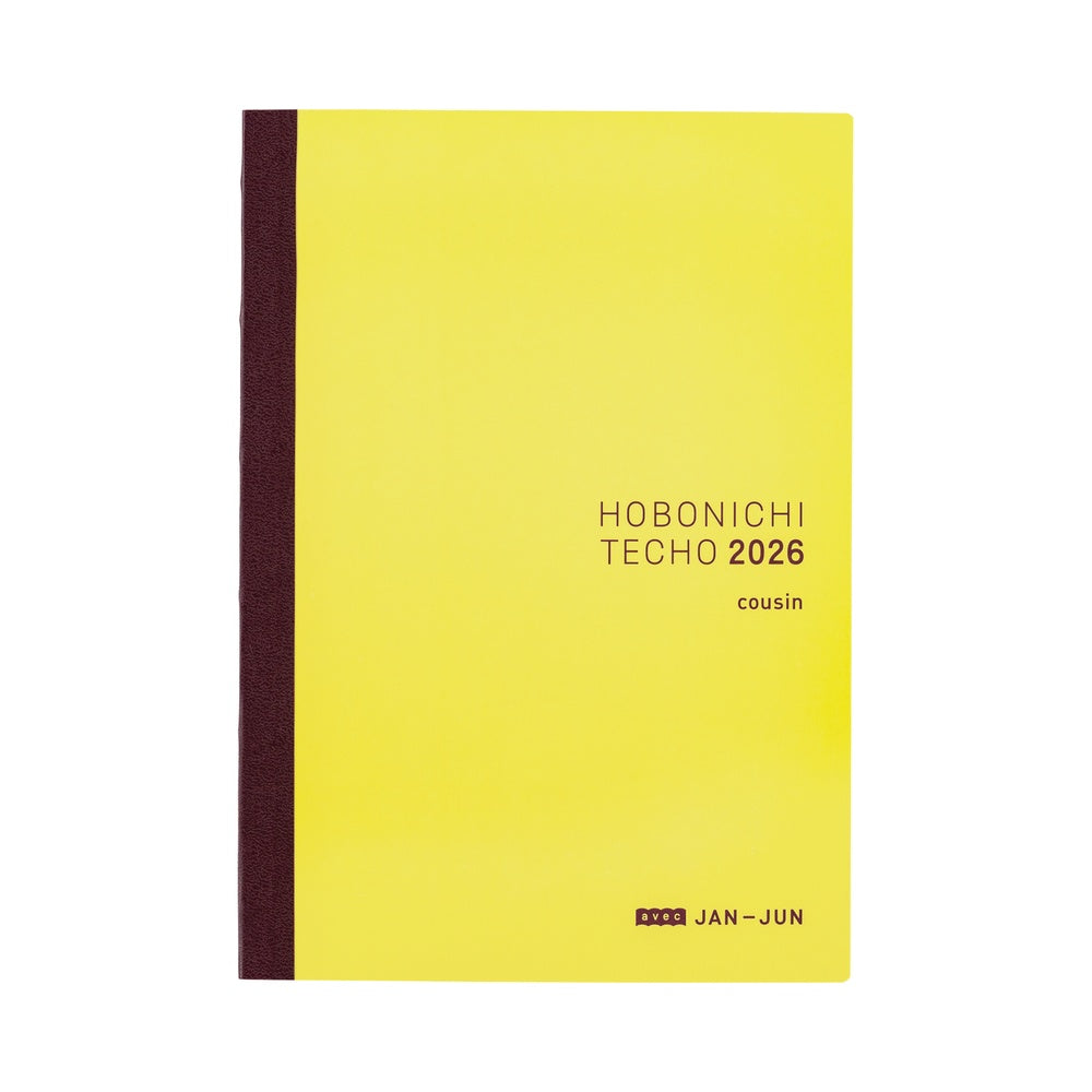 Hobonichi 2026 A5 Techo Cousin Avec Book - Set of 2 (Mon/Jan Start) (6-Month) (Japanese)