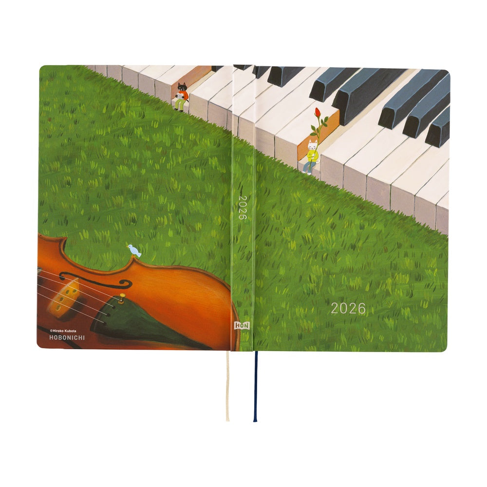 Hobonichi 2026 A5 Techo HON - Hiroko Kubota: Waiting on the Chord