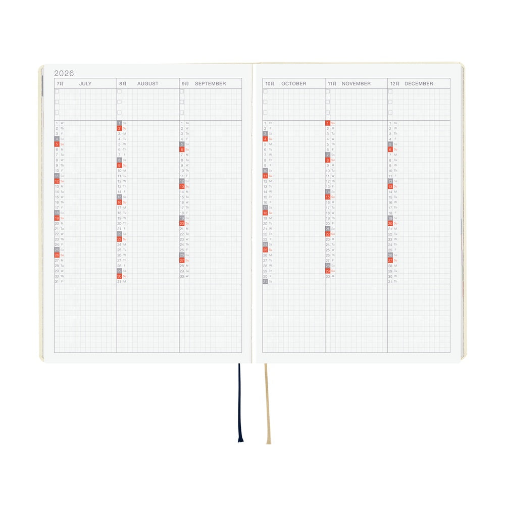 Hobonichi 2026 A5 Techo HON - Slash (Ivory)