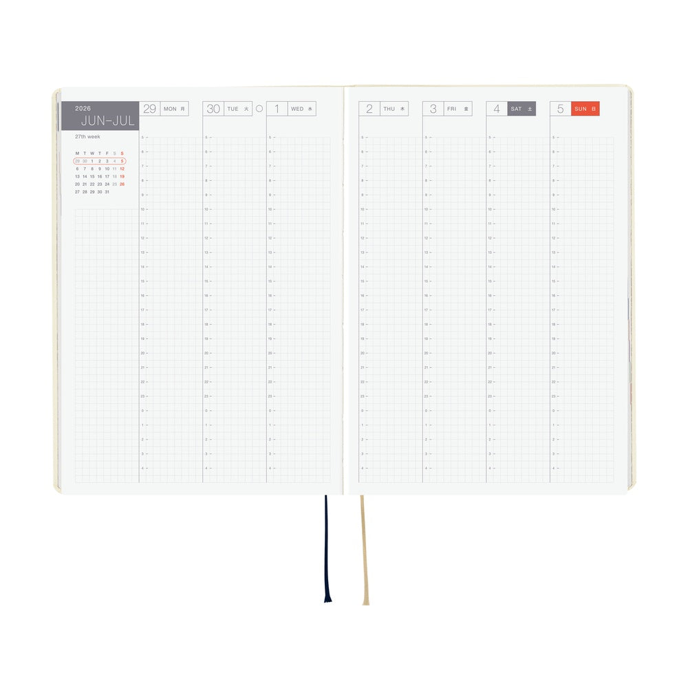 Hobonichi 2026 A5 Techo HON - Slash (Ivory)