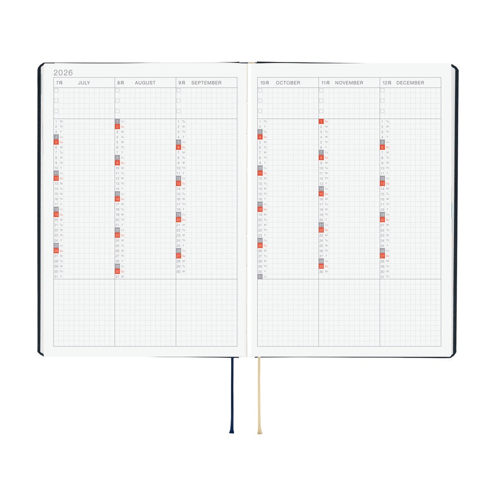 Hobonichi 2026 A5 Techo HON - Slash (Navy)