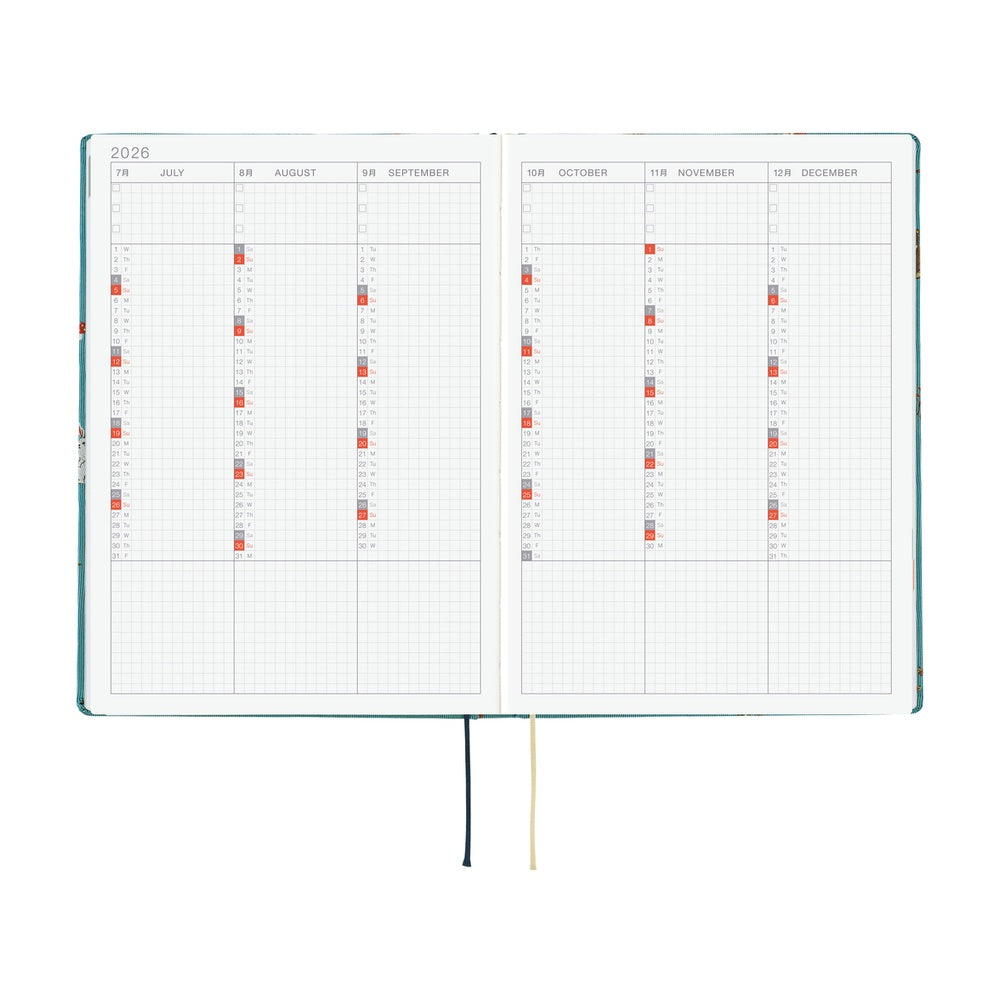 Hobonichi 2026 A5 Techo HON - Bow & Tie: In the Forest