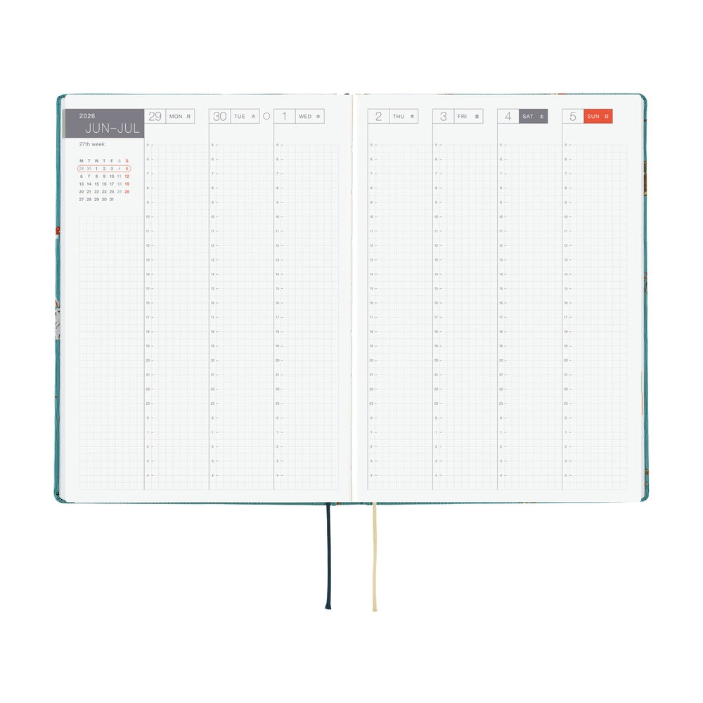 Hobonichi 2026 A5 Techo HON - Bow & Tie: In the Forest