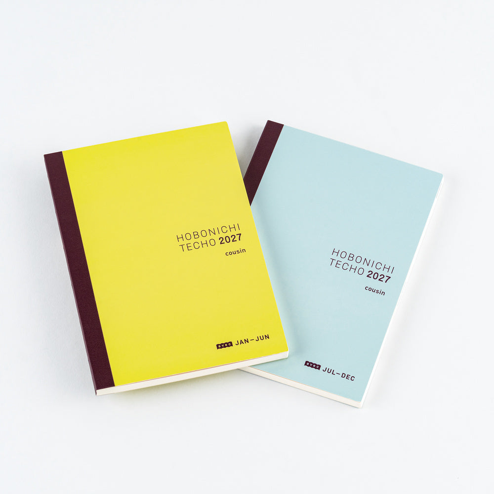 Hobonichi 2027 A5 Techo Cousin Avec Book - Set of 2 (Mon/Jan Start) (6-Month) (Japanese)