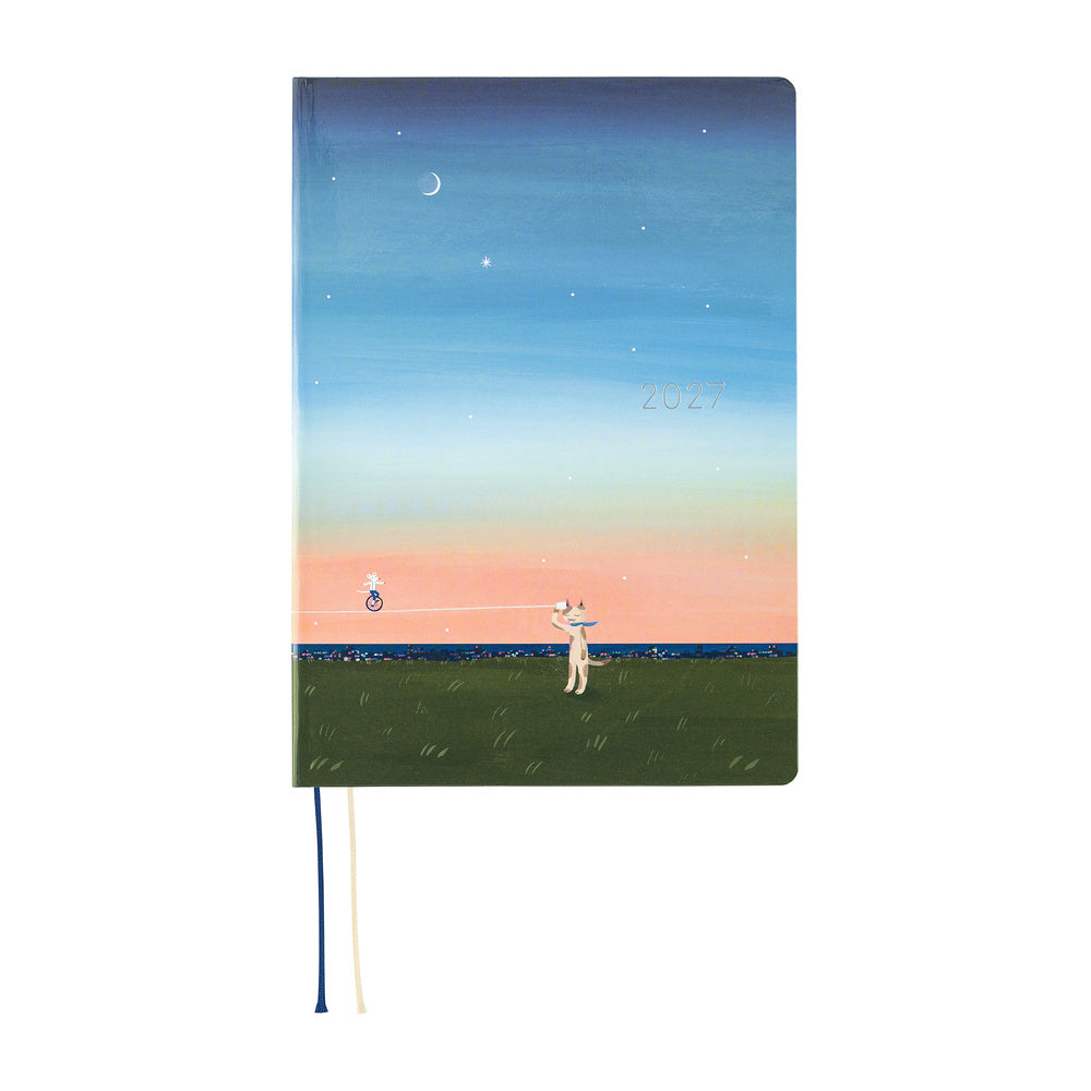 Hobonichi 2027 A5 Techo HON - Hiroko Kubota: String Telephone Until the Moon is Full