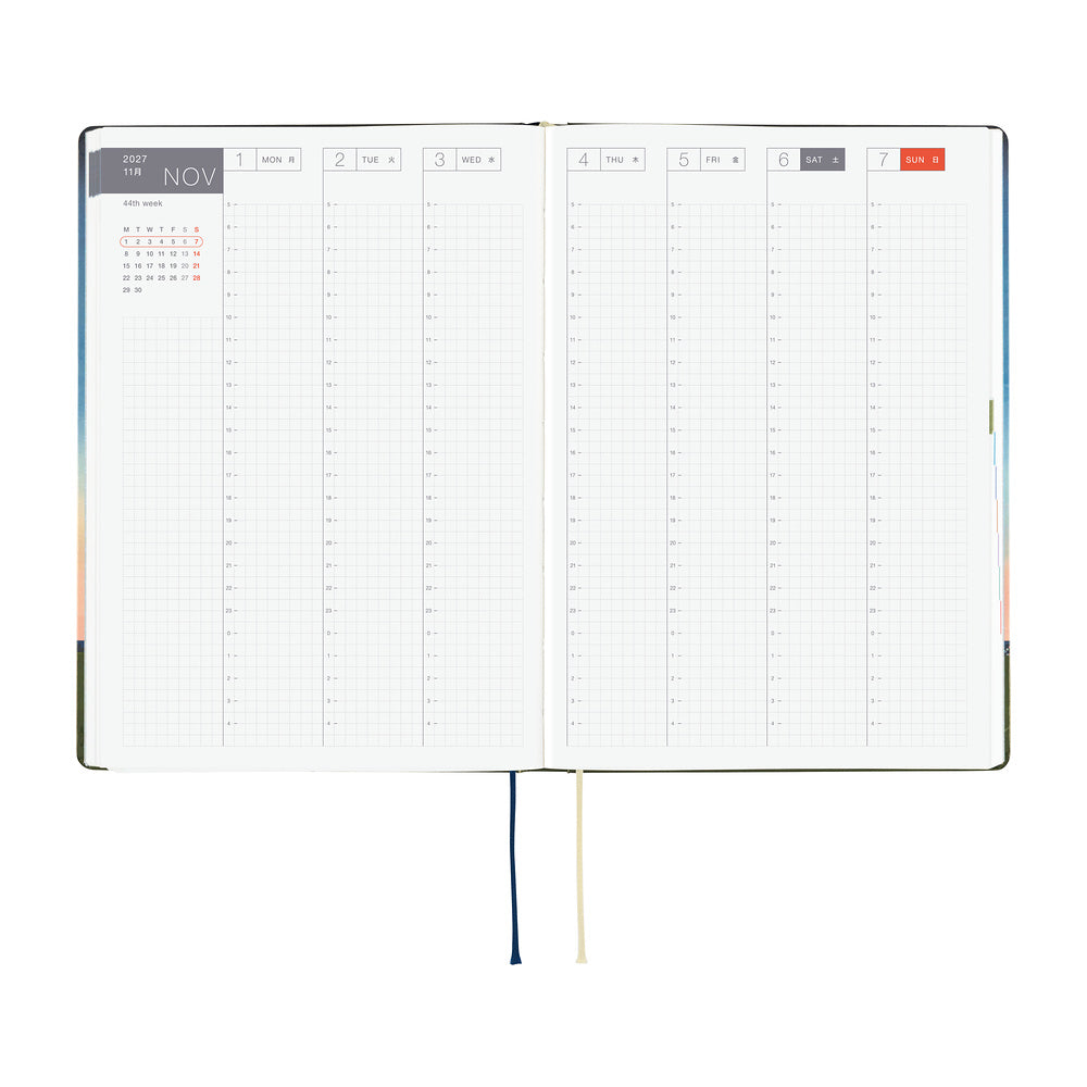 Hobonichi 2027 A5 Techo HON - Hiroko Kubota: String Telephone Until the Moon is Full