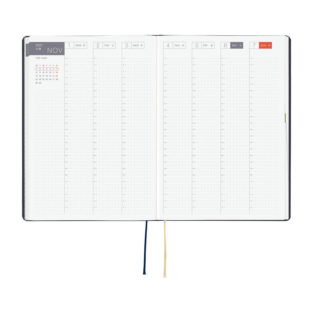 Hobonichi 2027 A5 Techo HON - Slash (Navy)