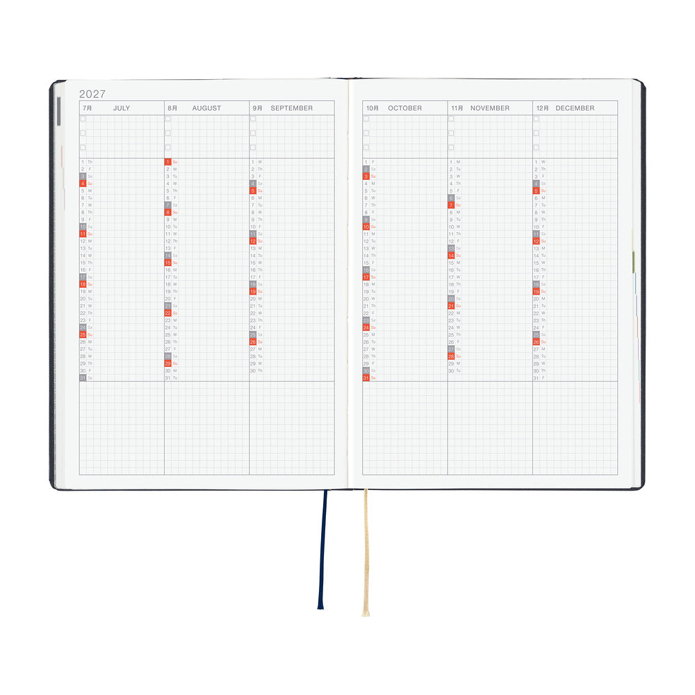 Hobonichi 2027 A5 Techo HON - Slash (Navy)