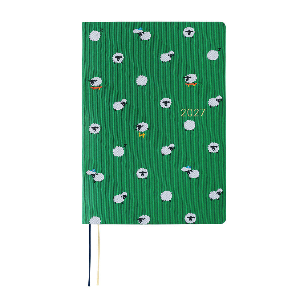 Hobonichi 2027 A5 Techo HON - Bow & Tie: Sheep Sheep Sheep