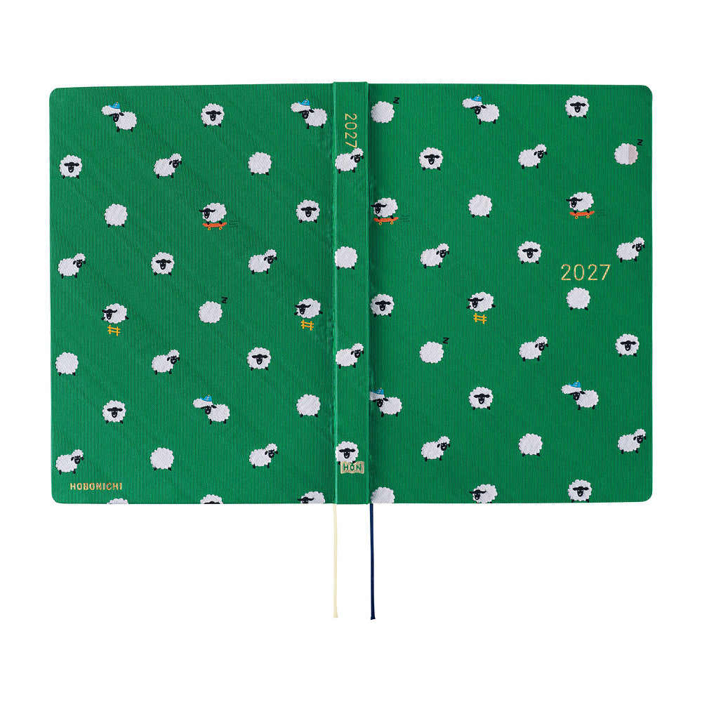 Hobonichi 2027 A5 Techo HON - Bow & Tie: Sheep Sheep Sheep
