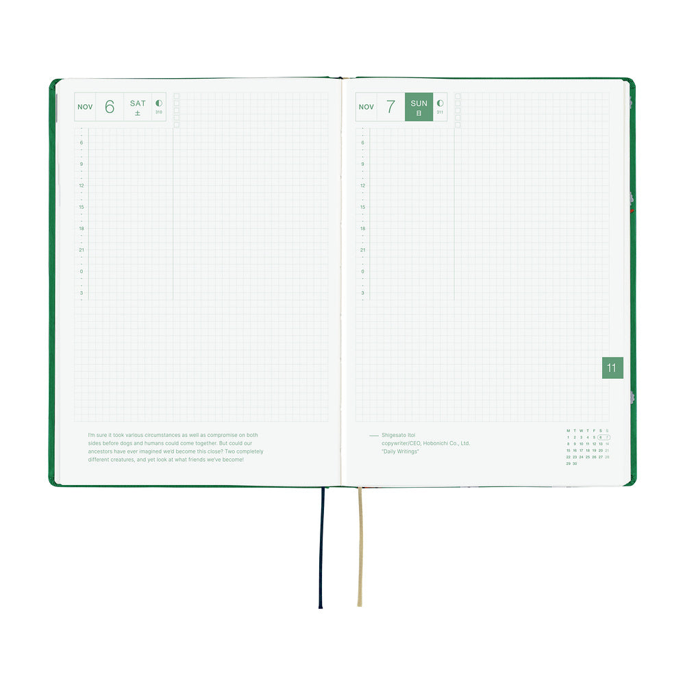 Hobonichi 2027 A5 Techo HON - Bow & Tie: Sheep Sheep Sheep