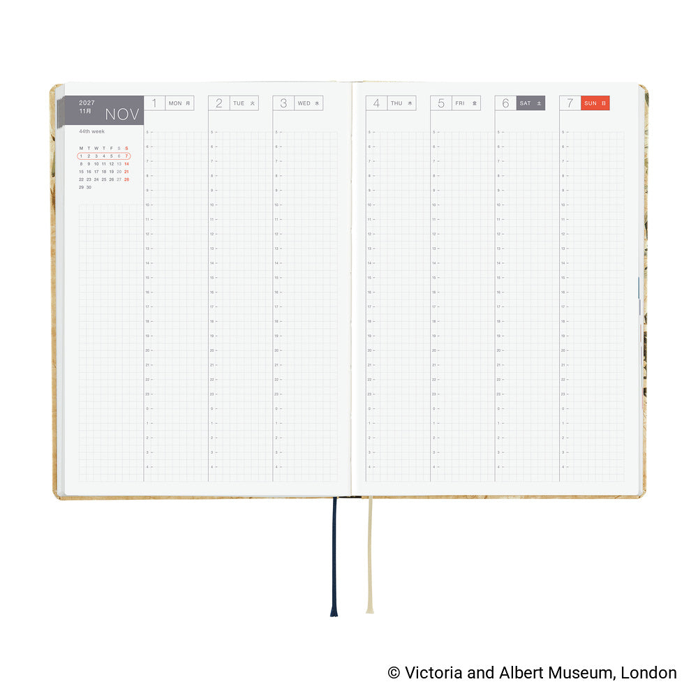 Hobonichi 2027 A5 Techo HON - V&A Series: Vine