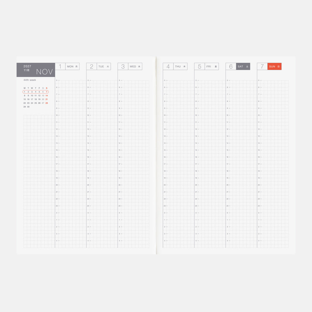 Hobonichi 2027 A5 Techo Cousin Book (English)