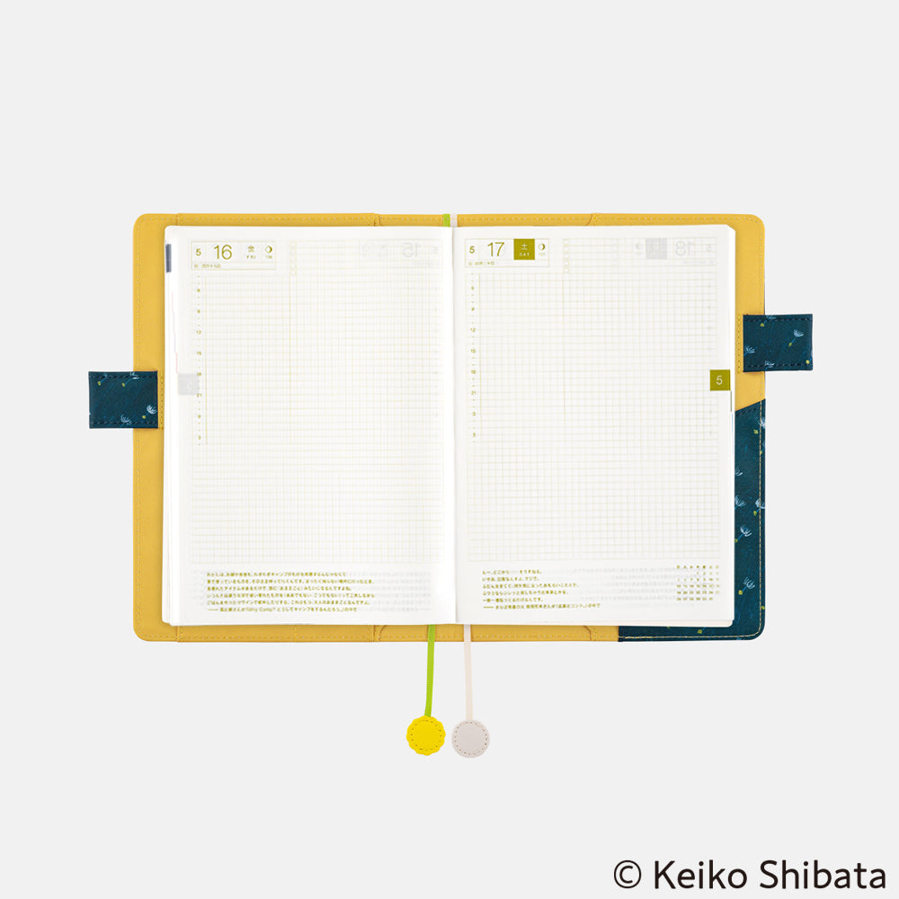 Hobonichi A5 Cousin Cover Only - Keiko Shibata: Gentle breeze in a dandelion field