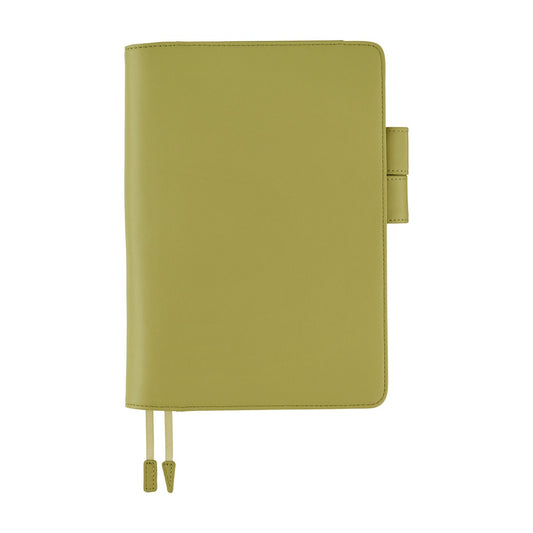 Hobonichi 2026 A5 Cousin Techo Book & Cover Set - Leather: Sage Green (English)