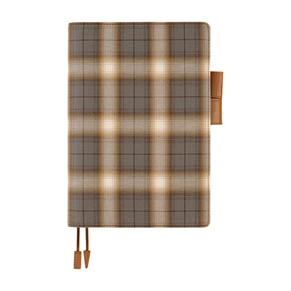 Hobonichi 2026 A5 Cousin Techo Book & Cover Set - Shirt Fabric: Foggy Plaid (English)