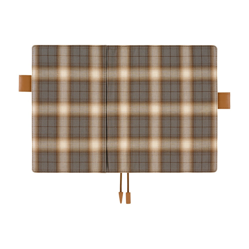 Hobonichi 2026 A5 Cousin Techo Book & Cover Set - Shirt Fabric: Foggy Plaid (English)