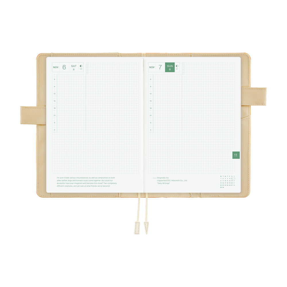 Hobonichi A5 Cousin Cover Only - Colors: Mango Latte