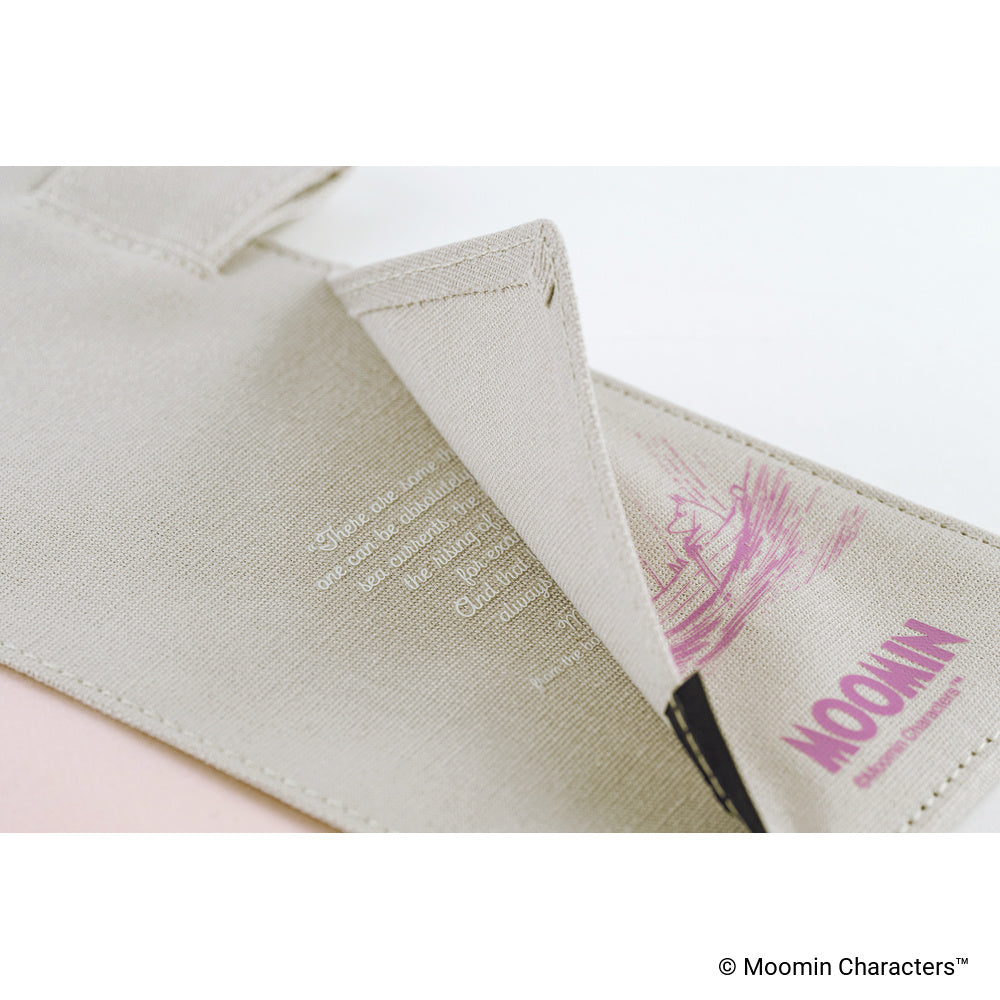 Hobonichi A5 Cousin Cover Only - Moomin: My Yard (Pink Gray)