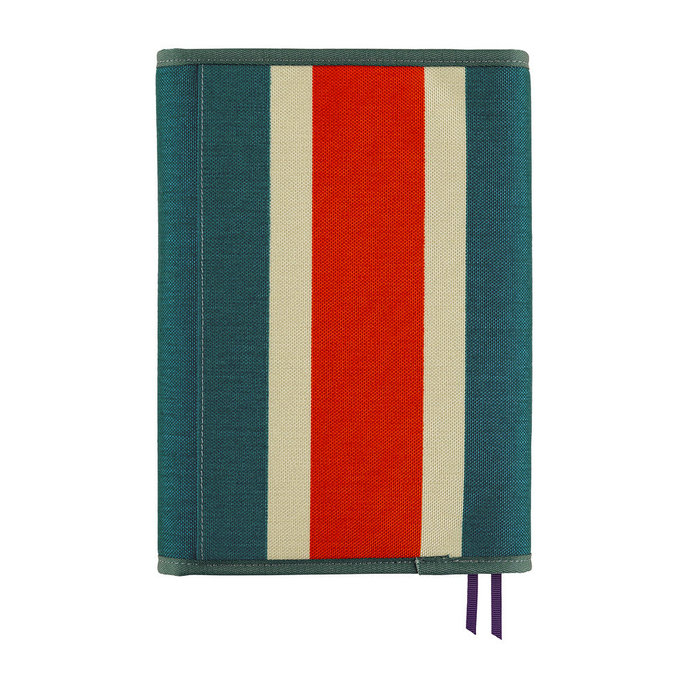 Hobonichi A5 Cousin Cover Only - Natal Design: Hello New Day! (Retro Stripe)