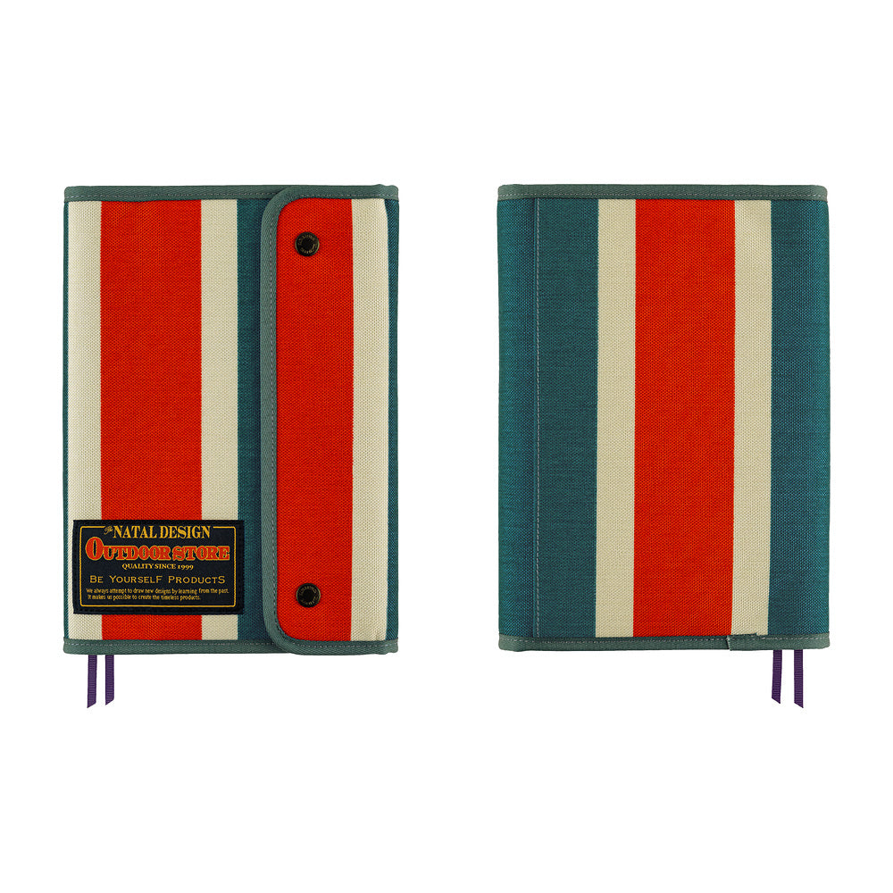 Hobonichi A5 Cousin Cover Only - Natal Design: Hello New Day! (Retro Stripe)