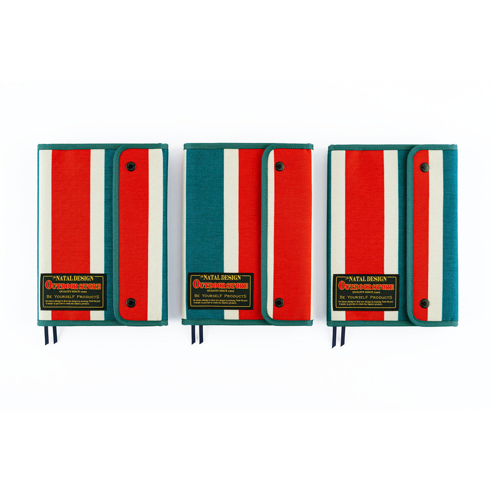 Hobonichi A5 Cousin Cover Only - Natal Design: Hello New Day! (Retro Stripe)