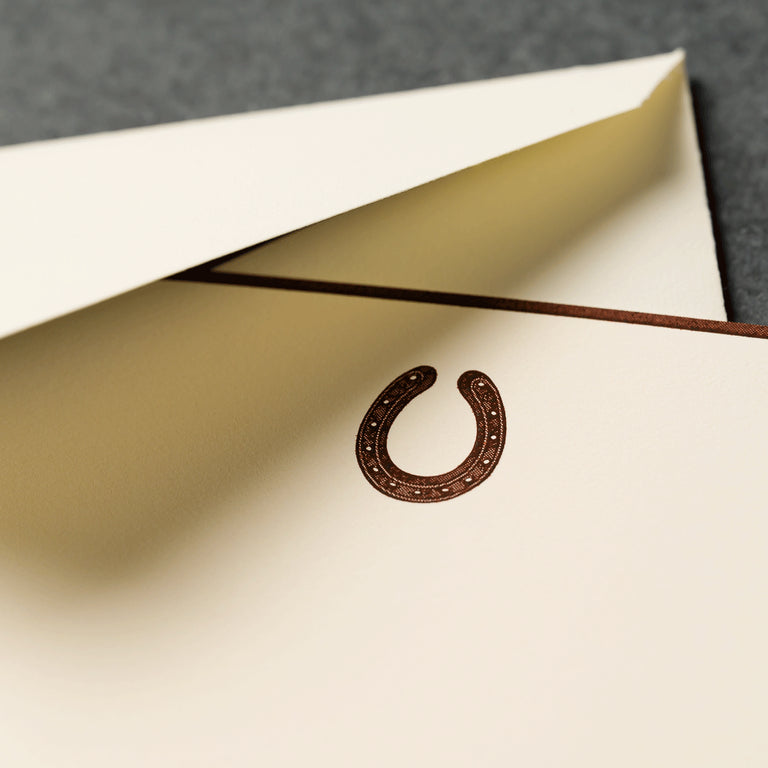 Crane Horseshoe Card (10 ea)