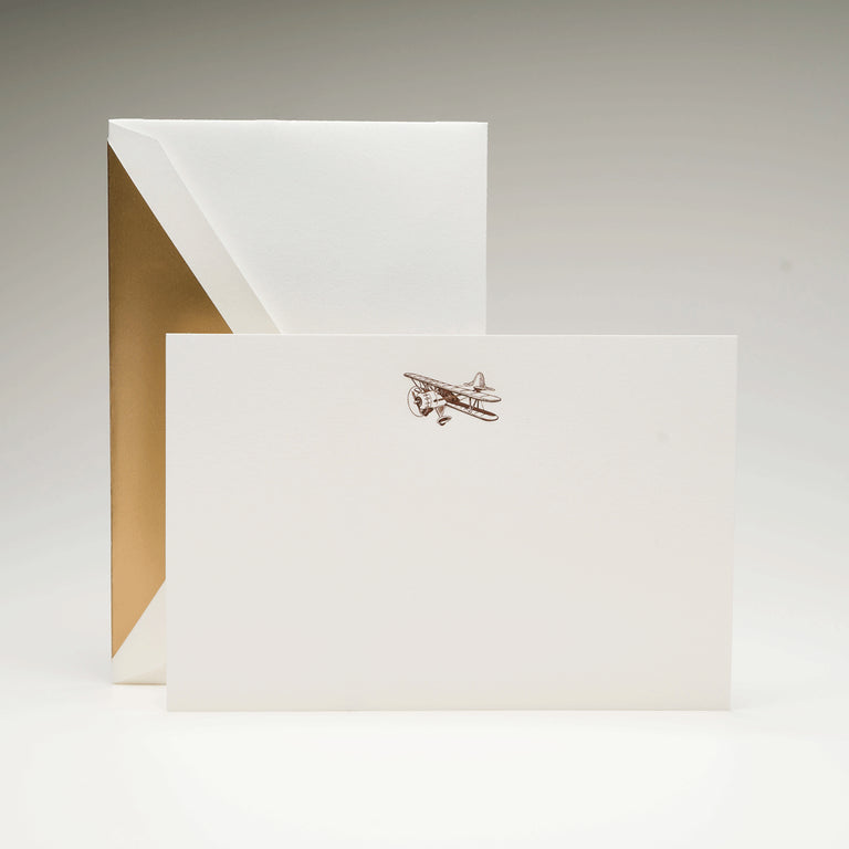 Crane Biplane Card (10 ea)