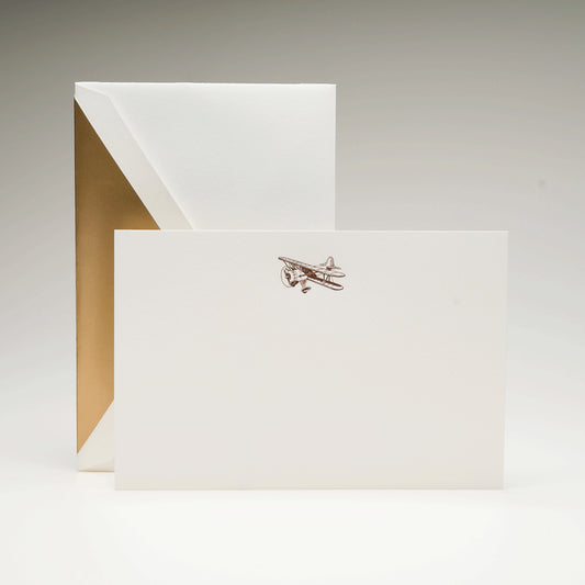 Crane Biplane Card (10 ea)