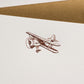 Crane Biplane Card (10 ea)