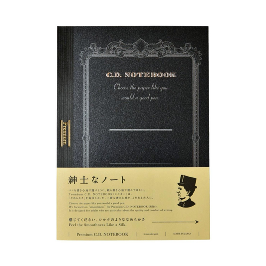 Apica Premium CD Notebook A5 - Black (Dotted)