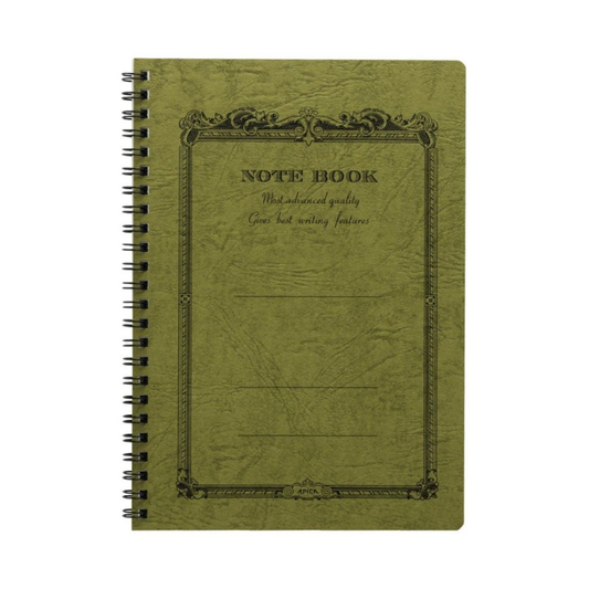 Apica CD Twin Ring Notebook A5 - Olive (Lined)