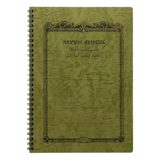 Apica CD Twin Ring Notebook Semi B5 - Olive (Lined)