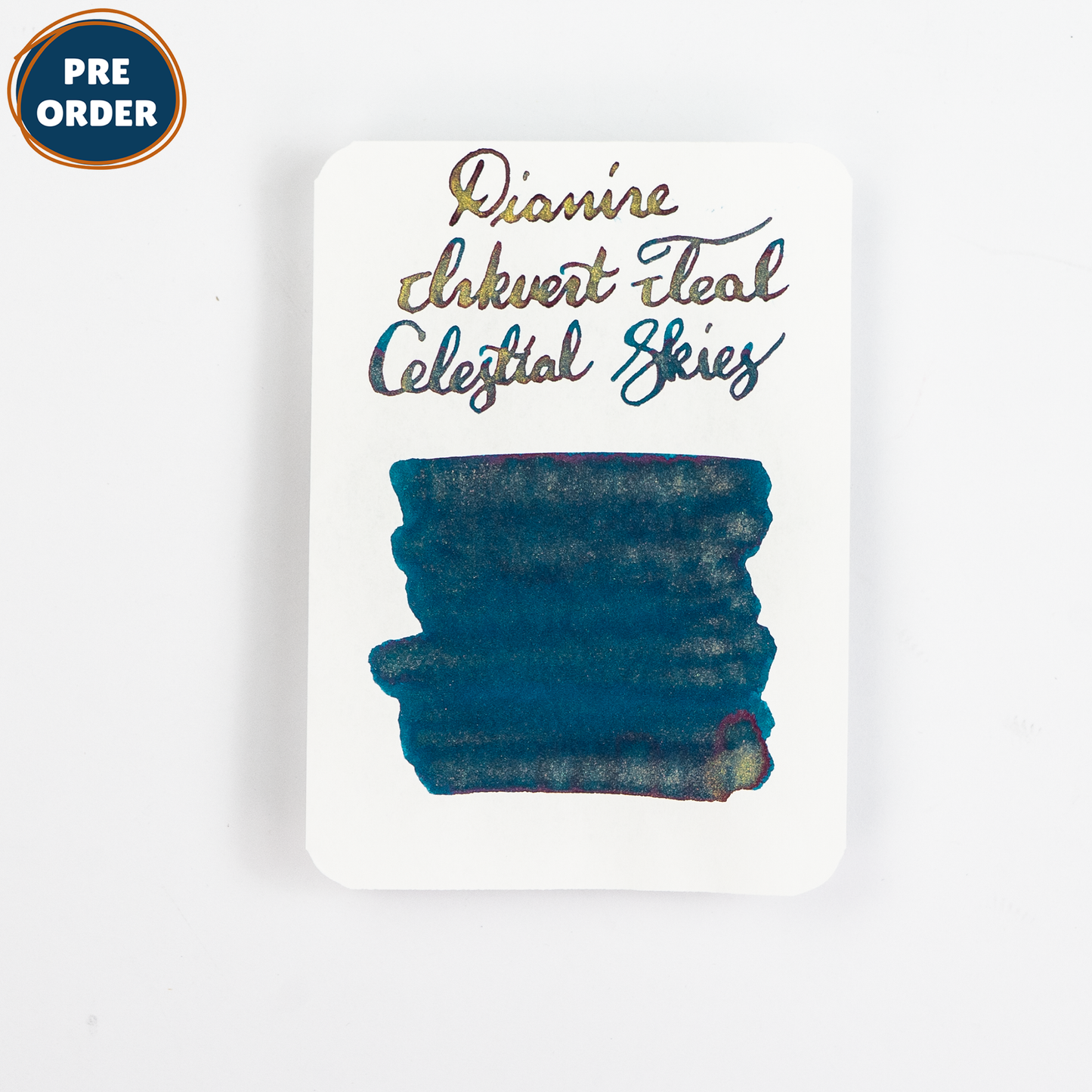 Diamine Celestial Skies (50ml) Bottled Ink (Shimmer) - Teal Edition