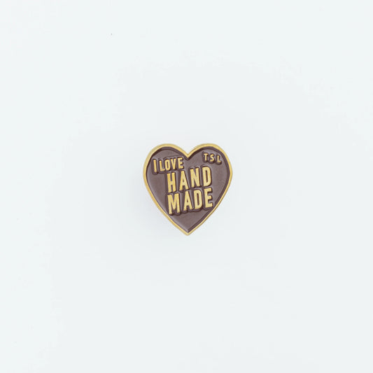 The Superior Labor Heart Logo Pin - Chocolate